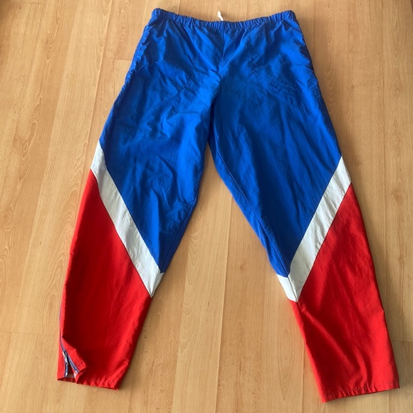 Red white & blue retro track pants - Picture 1 of 7